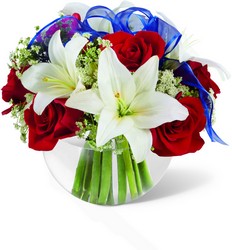 The FTD Independence Bouquet from Clifford's where roses are our specialty
